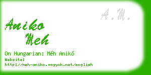 aniko meh business card